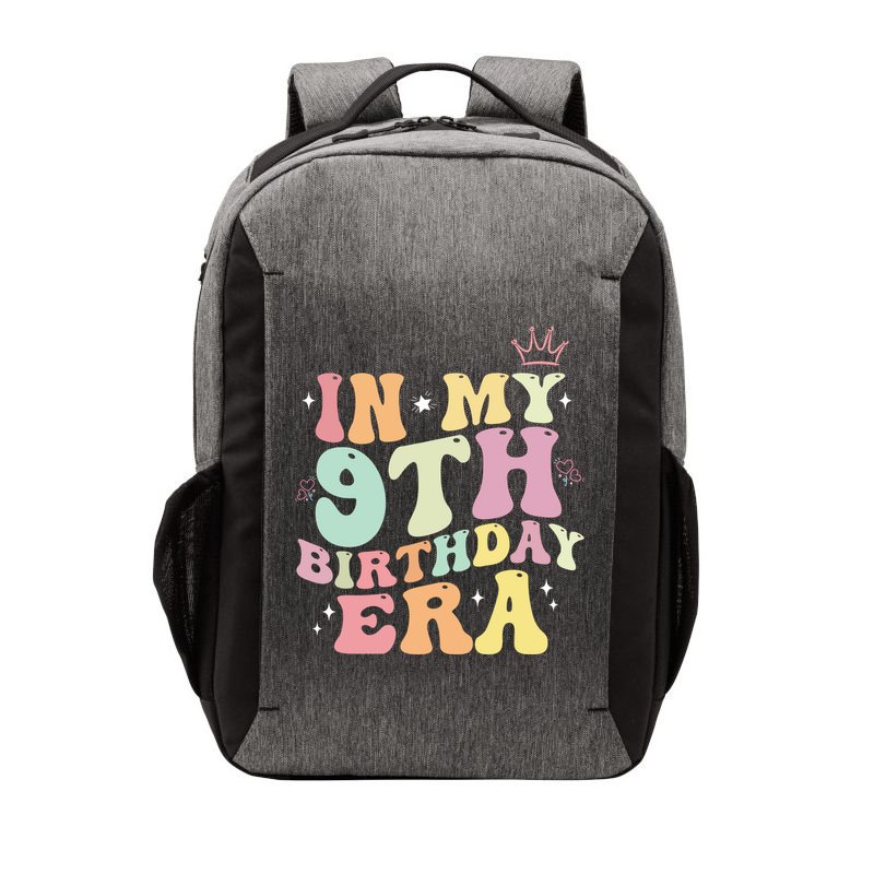 In My 9th Birthday Era Nine Years Old Birthday Gift Vector Backpack