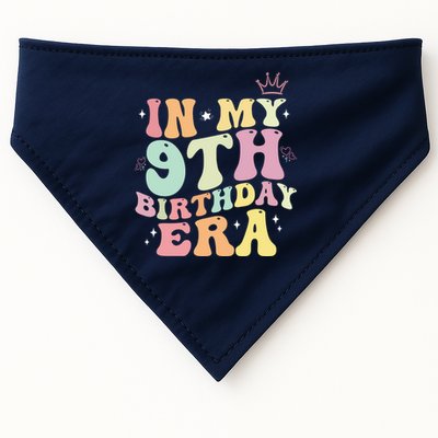 In My 9th Birthday Era Nine Years Old Birthday Gift USA-Made Doggie Bandana