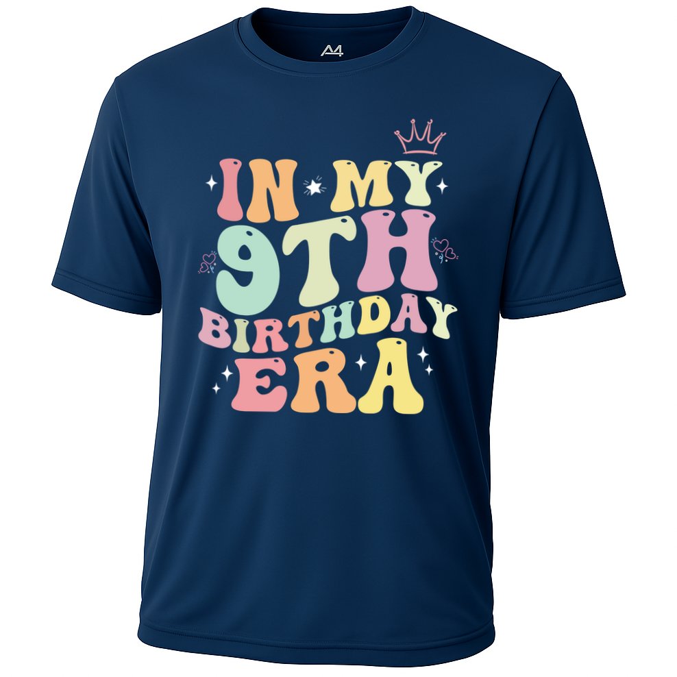In My 9th Birthday Era Nine Years Old Birthday Gift Cooling Performance Crew T-Shirt