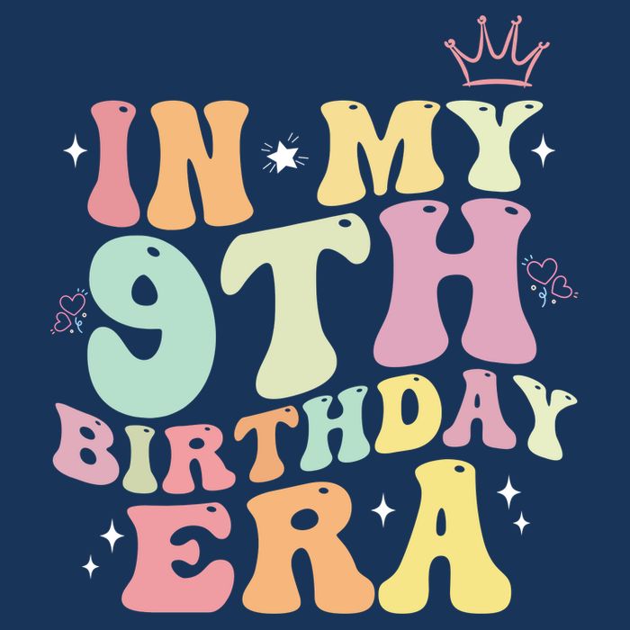 In My 9th Birthday Era Nine Years Old Birthday Gift Cooling Performance Crew T-Shirt