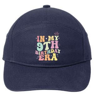 In My 9th Birthday Era Nine Years Old Birthday Gift 7-Panel Snapback Hat