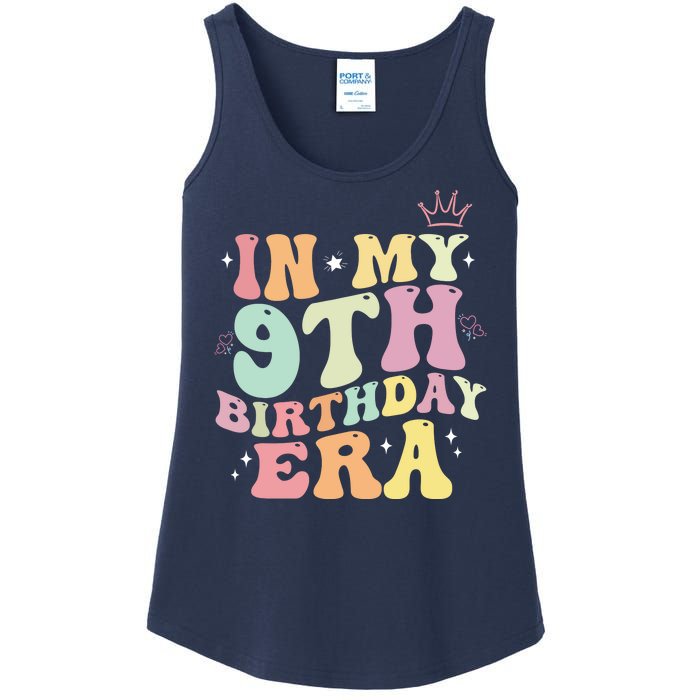 In My 9th Birthday Era Nine Years Old Birthday Gift Ladies Essential Tank