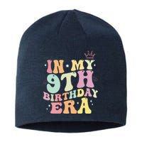 In My 9th Birthday Era Nine Years Old Birthday Gift Sustainable Beanie