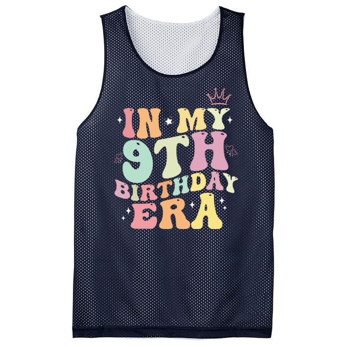 In My 9th Birthday Era Nine Years Old Birthday Gift Mesh Reversible Basketball Jersey Tank