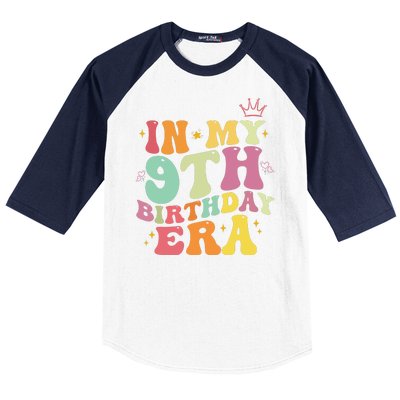 In My 9th Birthday Era Nine Years Old Birthday Gift Baseball Sleeve Shirt