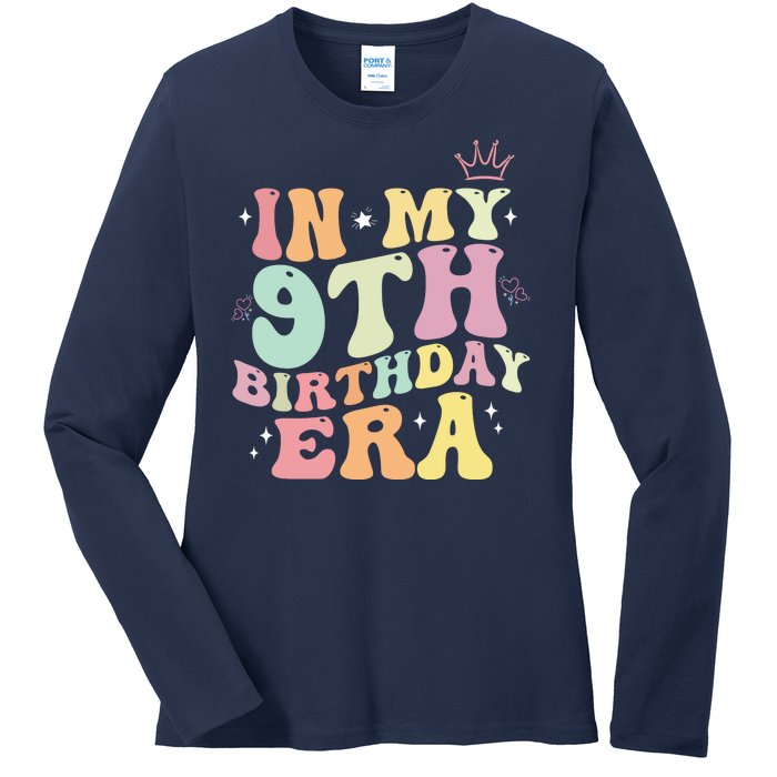 In My 9th Birthday Era Nine Years Old Birthday Gift Ladies Long Sleeve Shirt