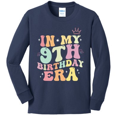 In My 9th Birthday Era Nine Years Old Birthday Gift Kids Long Sleeve Shirt