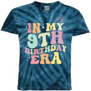 In My 9th Birthday Era Nine Years Old Birthday Gift Kids Tie-Dye T-Shirt