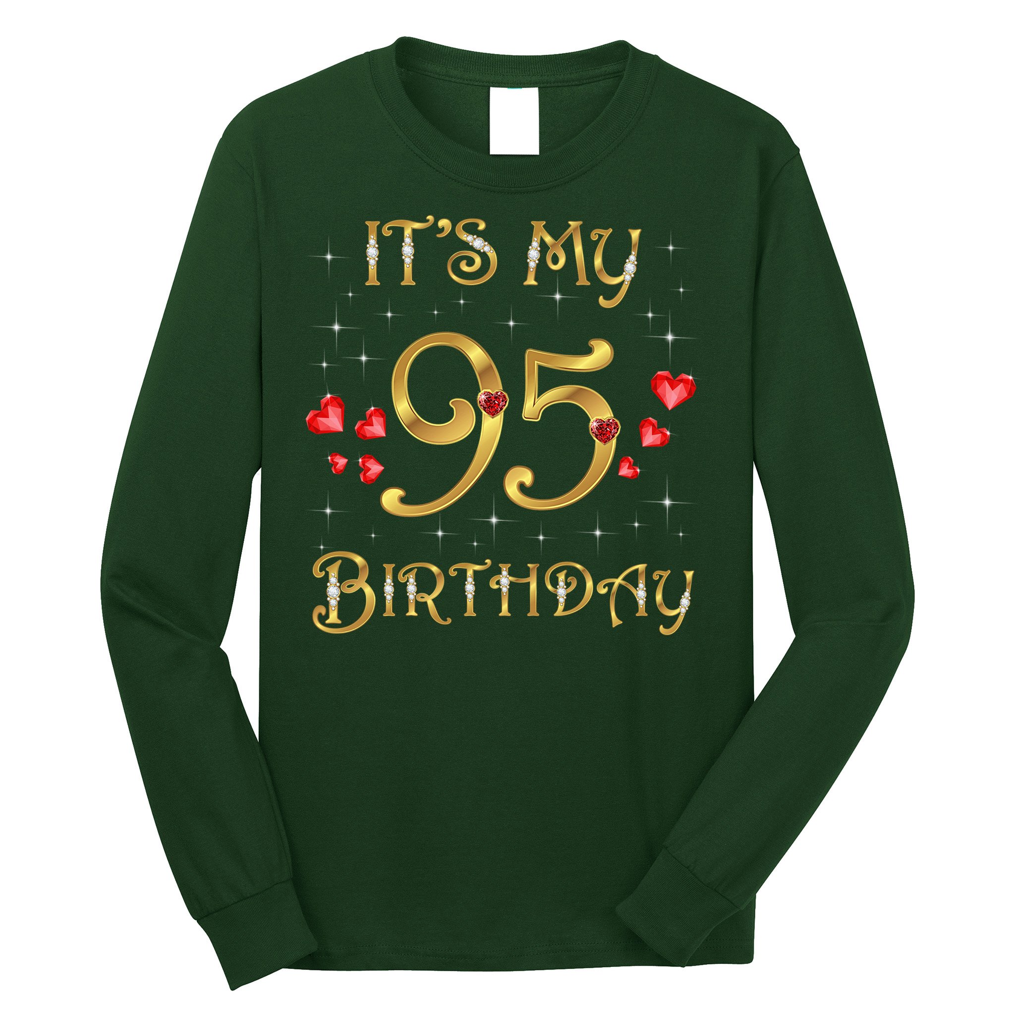 It'S My 95th Birthday 95 Years Old 95th Birthday Queen Long Sleeve Shirt