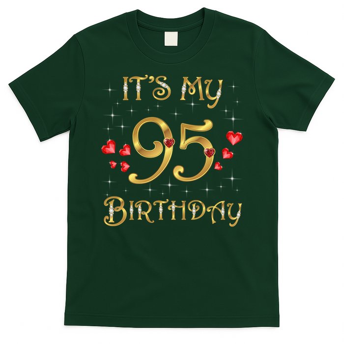 It'S My 95th Birthday 95 Years Old 95th Birthday Queen T-Shirt