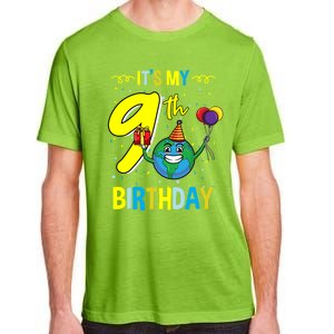 Its My 9th Birthday Earth Day Gift Adult ChromaSoft Performance T-Shirt