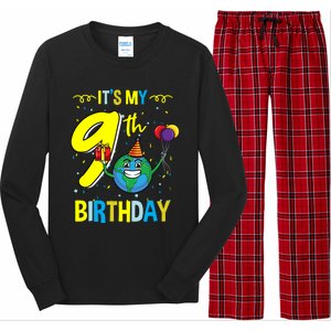 Its My 9th Birthday Earth Day Gift Long Sleeve Pajama Set