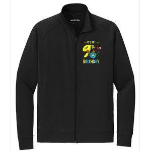 Its My 9th Birthday Earth Day Gift Stretch Full-Zip Cadet Jacket