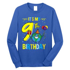 Its My 9th Birthday Earth Day Gift Long Sleeve Shirt