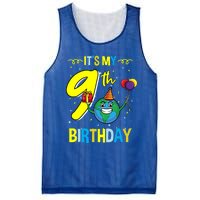 Its My 9th Birthday Earth Day Gift Mesh Reversible Basketball Jersey Tank