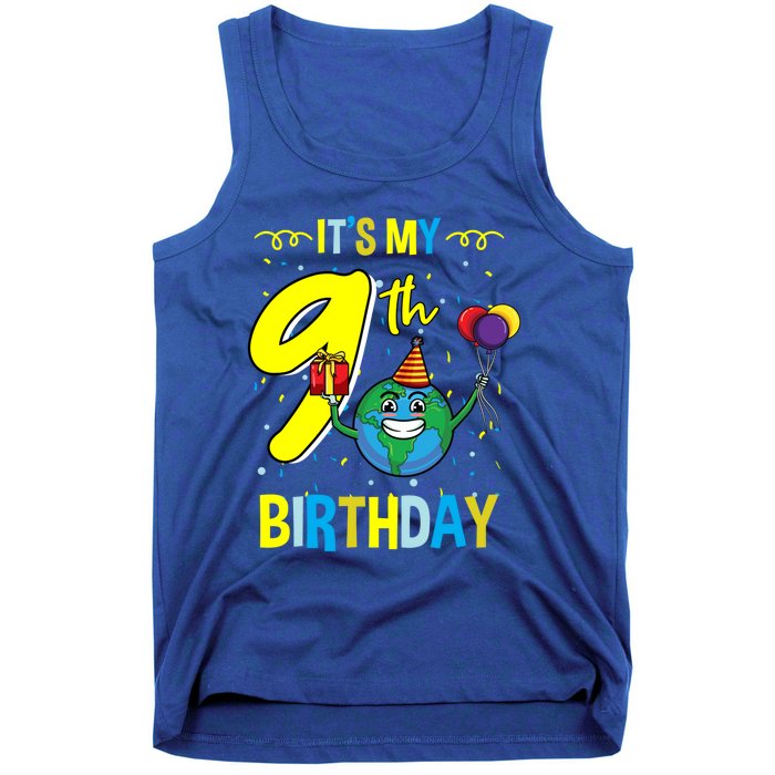 Its My 9th Birthday Earth Day Gift Tank Top