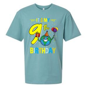 Its My 9th Birthday Earth Day Gift Sueded Cloud Jersey T-Shirt