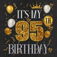 Its My 95th Birthday Happy 1928 Birthday 7 Panel Mesh Trucker Snapback Hat