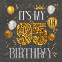 Its My 95th Birthday Happy 1928 Birthday Vector Backpack