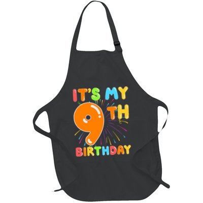 ItS My 9th Birthday 9 Nine Happy Birthday Boy Or Girl Art Apron
