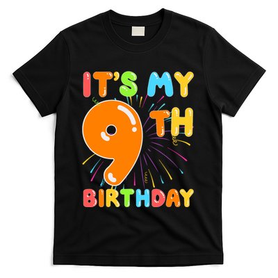 ItS My 9th Birthday 9 Nine Happy Birthday Boy Or Girl Art T-Shirt