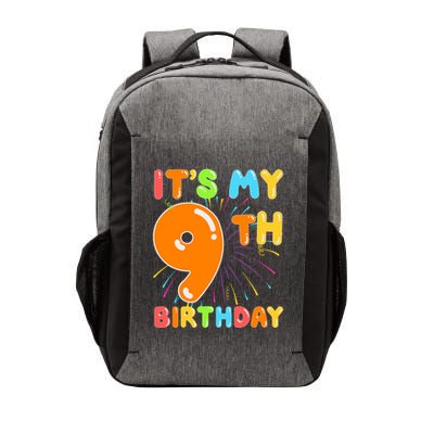 ItS My 9th Birthday 9 Nine Happy Birthday Boy Or Girl Art Vector Backpack