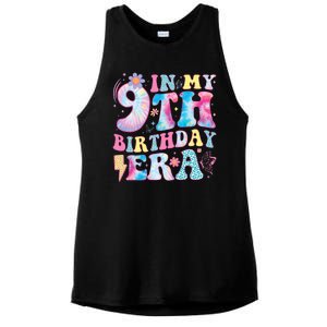 In My 9th Birthday Era Nine Bday 9 Year Old Birthday Girl Ladies PosiCharge Tri-Blend Wicking Tank