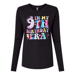 In My 9th Birthday Era Nine Bday 9 Year Old Birthday Girl Womens Cotton Relaxed Long Sleeve T-Shirt