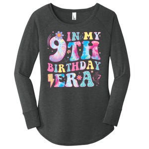 In My 9th Birthday Era Nine Bday 9 Year Old Birthday Girl Women's Perfect Tri Tunic Long Sleeve Shirt