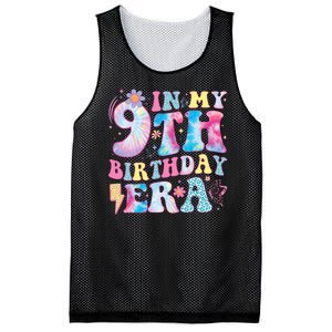 In My 9th Birthday Era Nine Bday 9 Year Old Birthday Girl Mesh Reversible Basketball Jersey Tank