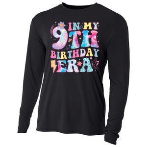 In My 9th Birthday Era Nine Bday 9 Year Old Birthday Girl Cooling Performance Long Sleeve Crew