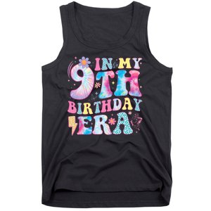 In My 9th Birthday Era Nine Bday 9 Year Old Birthday Girl Tank Top