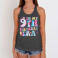 In My 9th Birthday Era Nine Bday 9 Year Old Birthday Girl Women's Knotted Racerback Tank