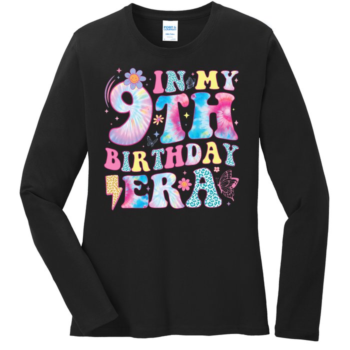 In My 9th Birthday Era Nine Bday 9 Year Old Birthday Girl Ladies Long Sleeve Shirt