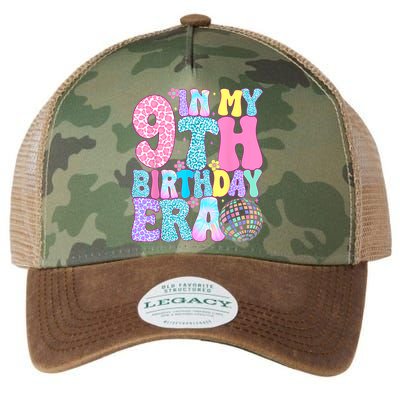 In My 9th Birthday Era Nine Bday 9 Year Old Legacy Tie Dye Trucker Hat