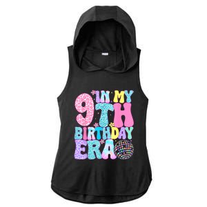 In My 9th Birthday Era Nine Bday 9 Year Old Birthday Girl Ladies PosiCharge Tri-Blend Wicking Draft Hoodie Tank