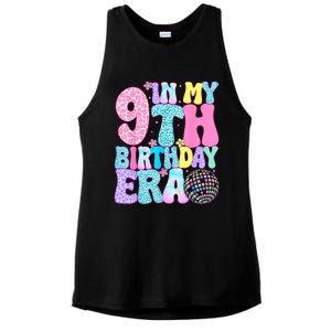 In My 9th Birthday Era Nine Bday 9 Year Old Birthday Girl Ladies PosiCharge Tri-Blend Wicking Tank