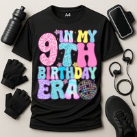 In My 9th Birthday Era Nine Bday 9 Year Old Cooling Performance Crew T-Shirt