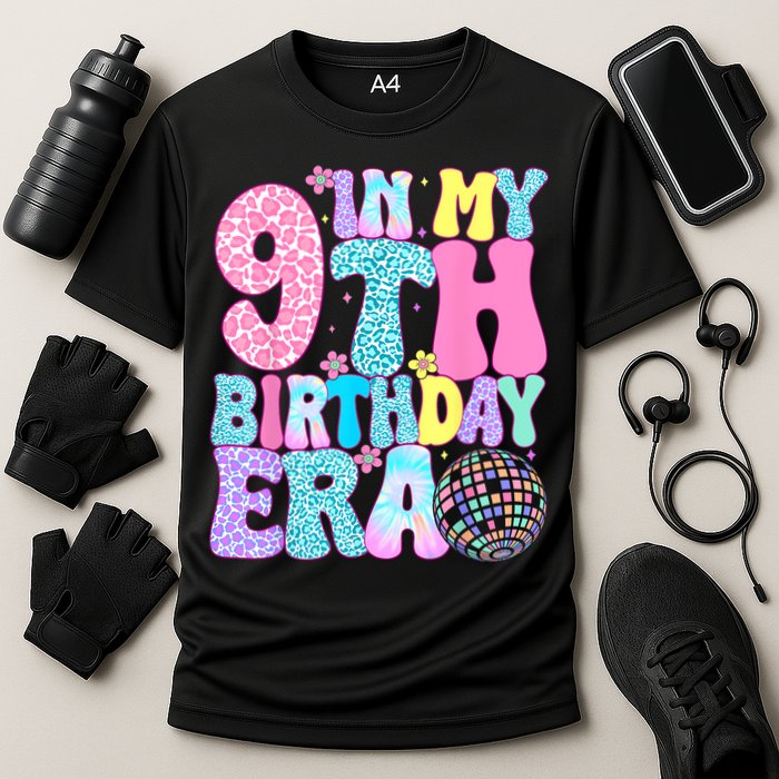 In My 9th Birthday Era Nine Bday 9 Year Old Cooling Performance Crew T-Shirt