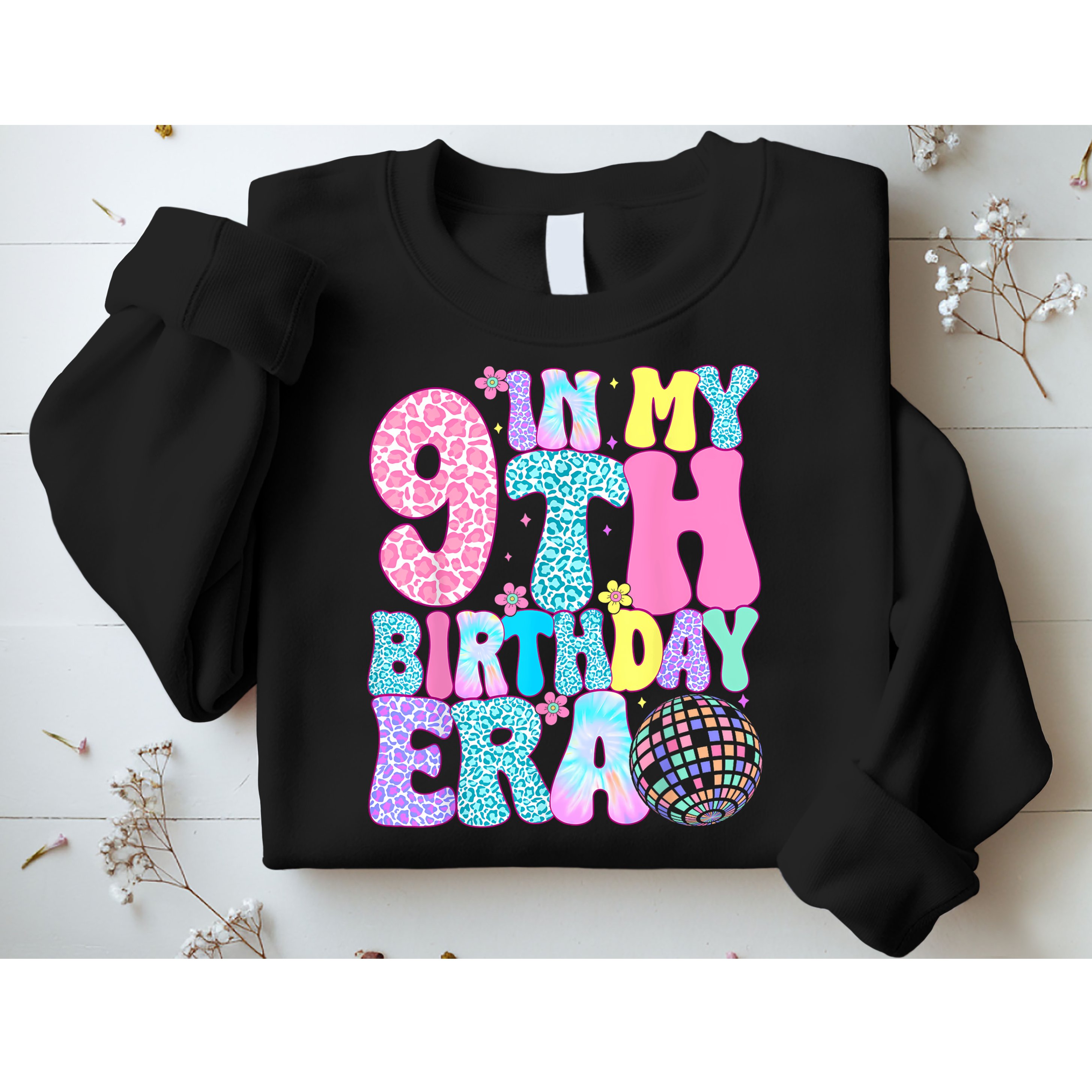 In My 9th Birthday Era Nine Bday 9 Year Old Sweatshirt