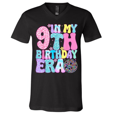 In My 9th Birthday Era Nine Bday 9 Year Old V-Neck T-Shirt