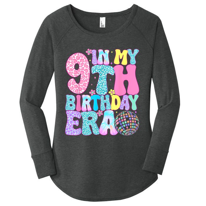 In My 9th Birthday Era Nine Bday 9 Year Old Birthday Girl Women's Perfect Tri Tunic Long Sleeve Shirt