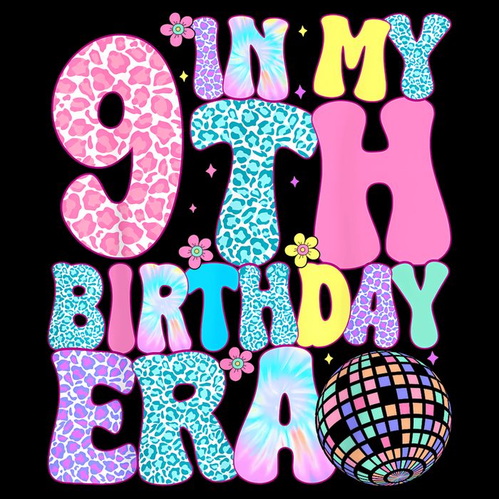 In My 9th Birthday Era Nine Bday 9 Year Old Magnet