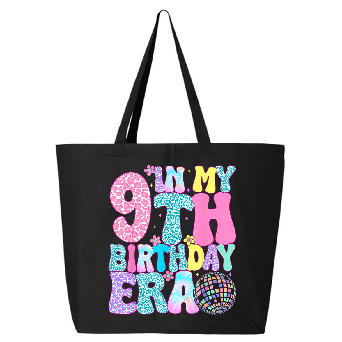 In My 9th Birthday Era Nine Bday 9 Year Old 25L Jumbo Tote