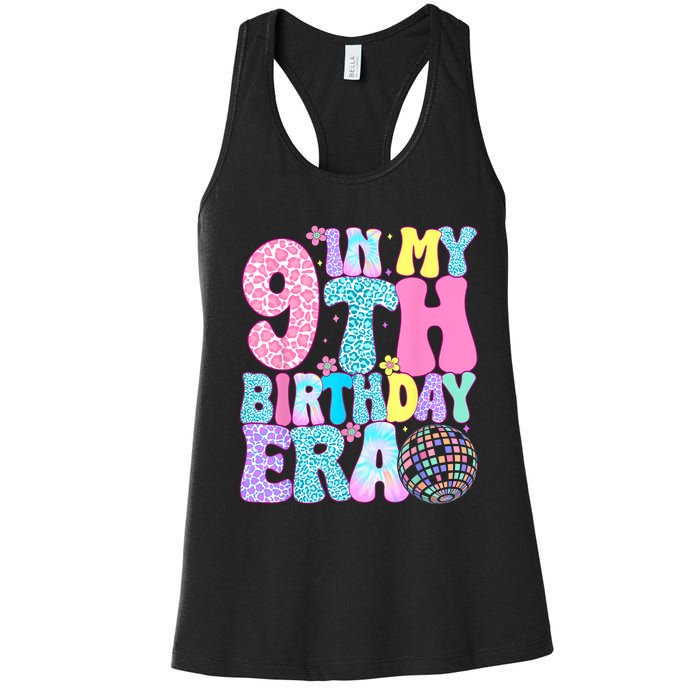 In My 9th Birthday Era Nine Bday 9 Year Old Birthday Girl Women's Racerback Tank