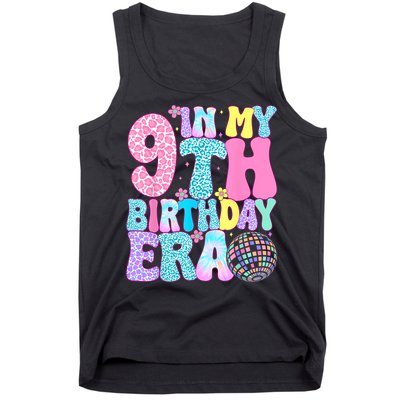 In My 9th Birthday Era Nine Bday 9 Year Old Tank Top