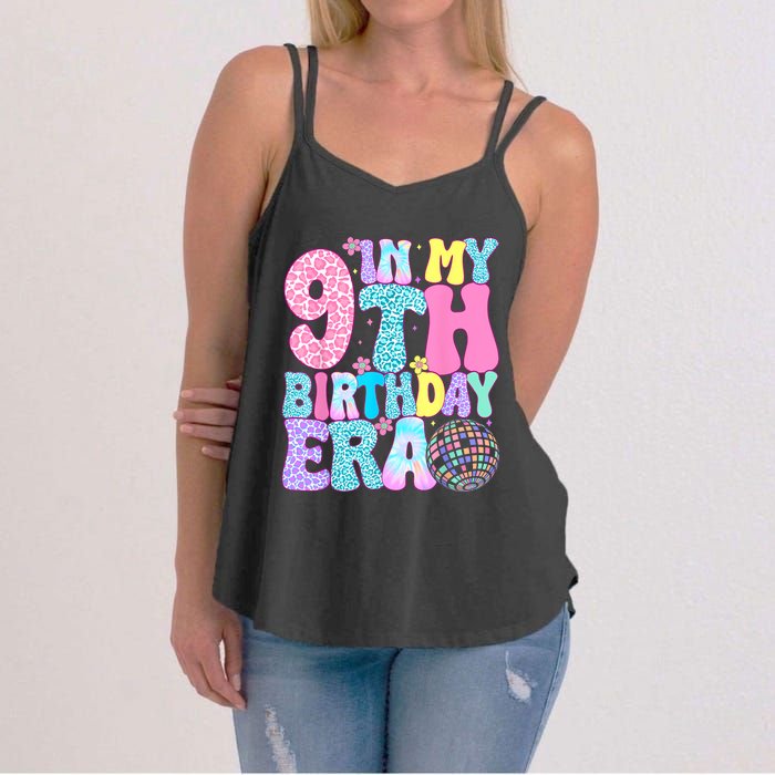 In My 9th Birthday Era Nine Bday 9 Year Old Birthday Girl Women's Strappy Tank