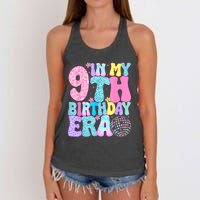 In My 9th Birthday Era Nine Bday 9 Year Old Birthday Girl Women's Knotted Racerback Tank