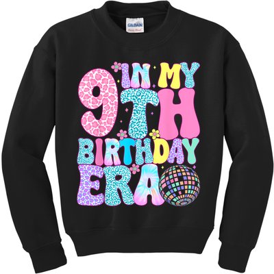 In My 9th Birthday Era Nine Bday 9 Year Old Kids Sweatshirt