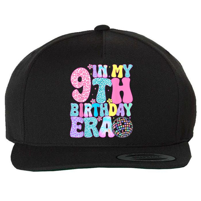 In My 9th Birthday Era Nine Bday 9 Year Old Wool Snapback Cap